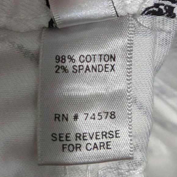 CACHE Chain Print White Denim Mini Skirt 4 - Picture 6 of 7